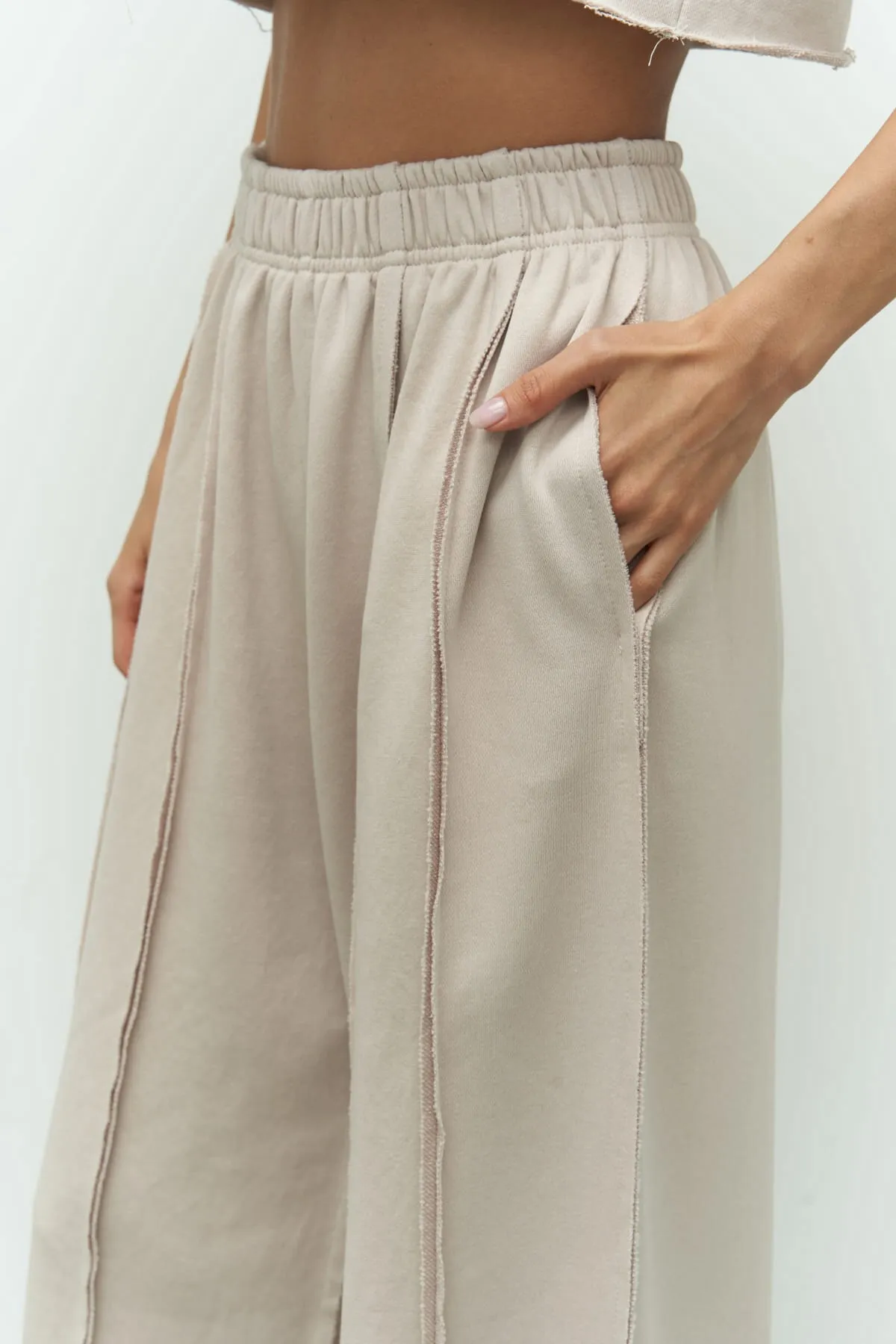 MAİ COLLECTİON  Trainingsanzug - Beige - Regular Fit