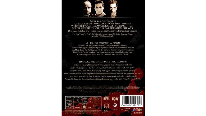 Der Pate - The Coppola Restoration  [3 DVDs]