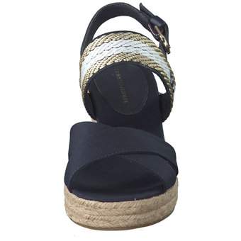Tommy Hilfiger Golden Webbing Mid Wedge in blau