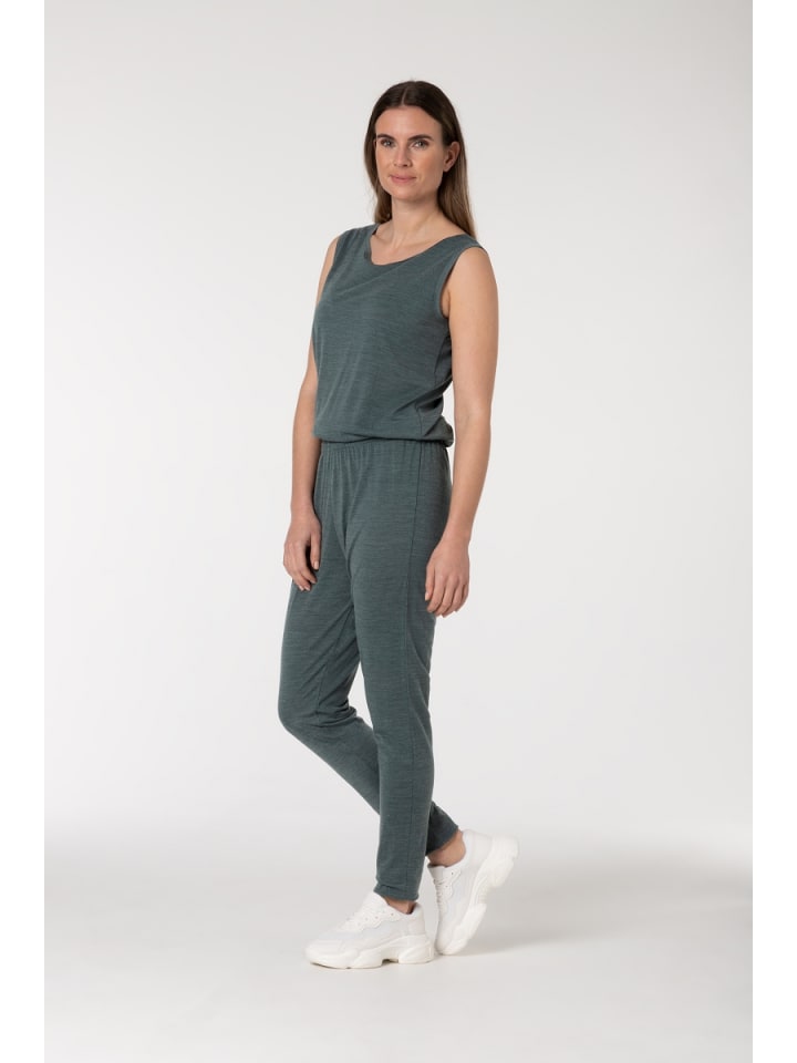 super.natural Merino Einteiler W FEEL GOOD JUMPER in graugrün günstig kaufen