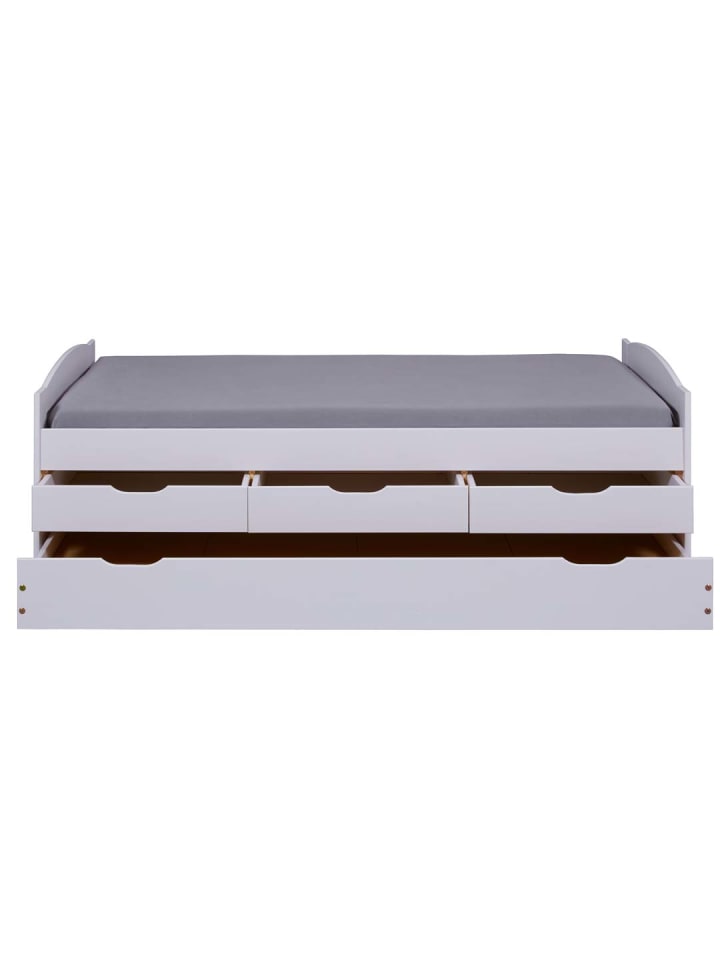 ebuy24 Bett Ulli Weiß 205 x 98 cm günstig kaufen onesize