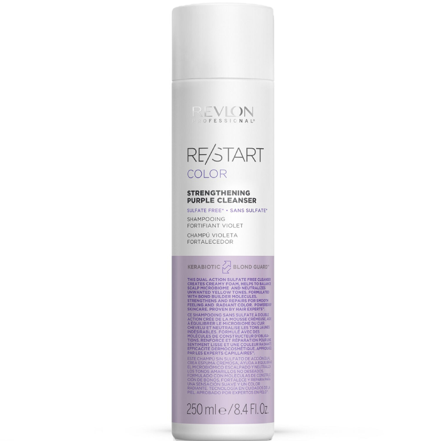 revlon professional Shampooing Nettoyant Violet Fortifiant RE/START™ COLOR - Cheveux Blonds - 250 ml