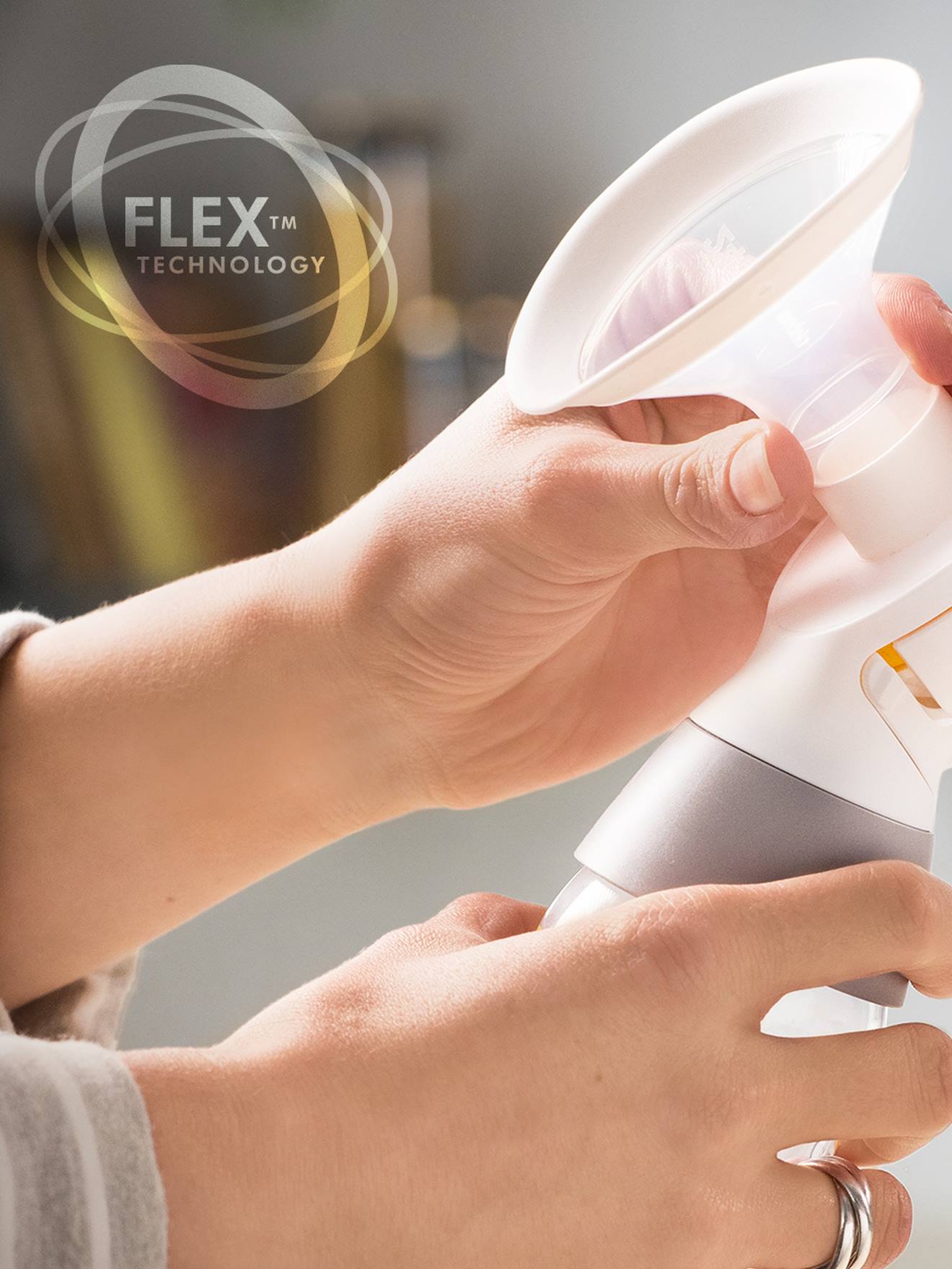 Tire-lait électrique double rechargeable Swing Maxi MEDELA + 2 téterelles blanc/jaune