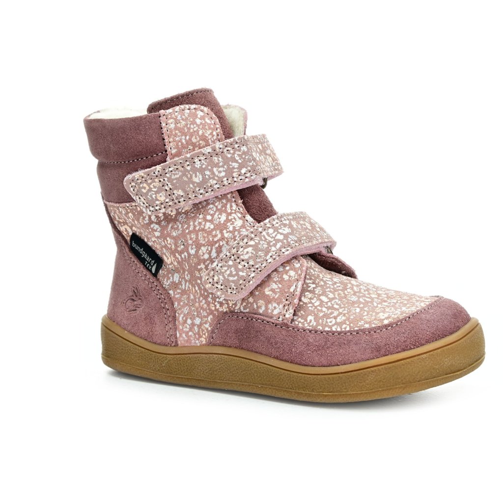 Bundgaard Basil Strap II Tex Rose Shell Winterbarfußschuhe