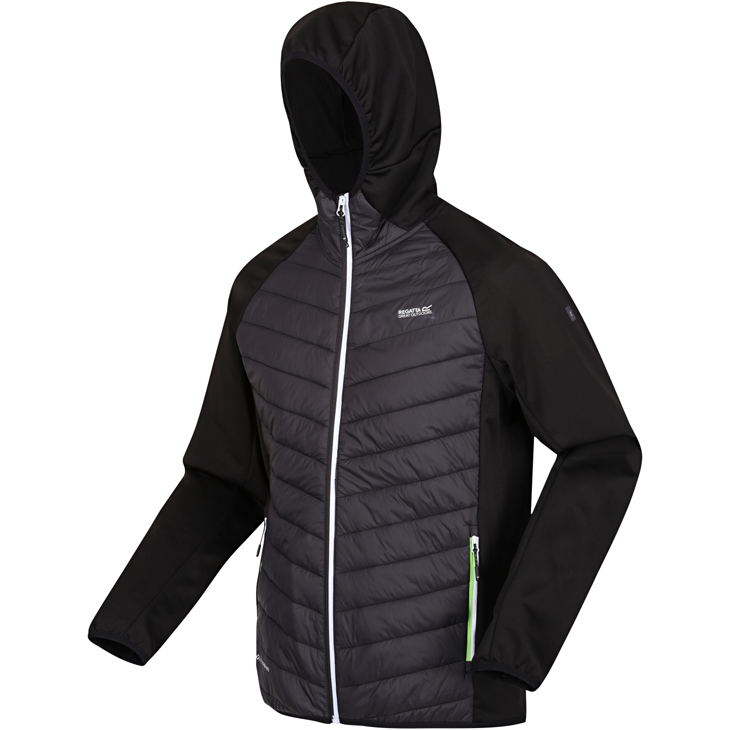 Regatta Herren Jacke Andreson VIII Hybrid (schwarz/grau)