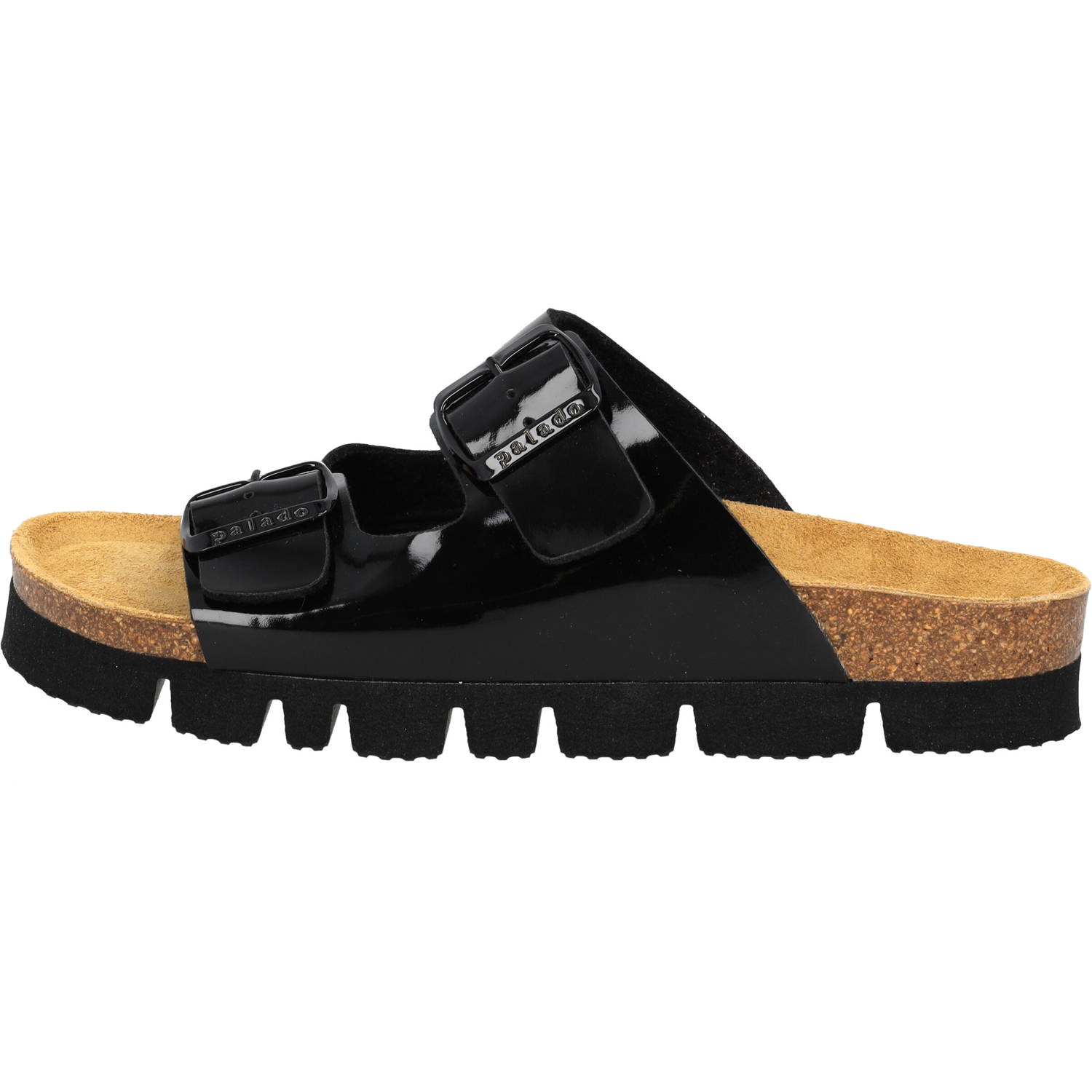 Palado Korfu PL Lack, Pantoletten, Damen, Schwarz