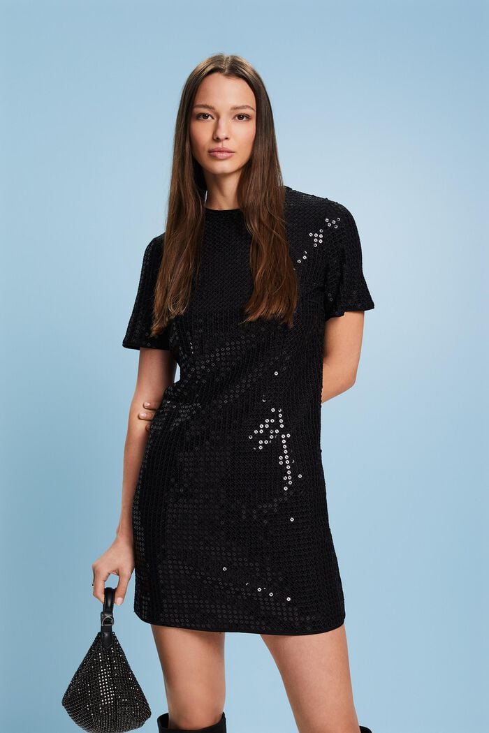 Minikleid mit Pailletten