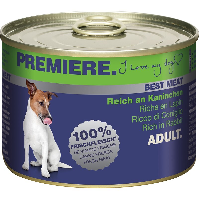 PREMIERE Hundenassfutter PREMIERE Best Meat Adult Kaninchen 24x185 g