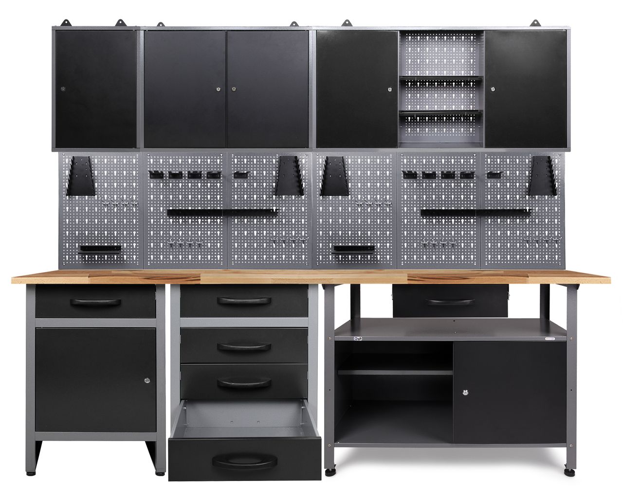 Ondis24 Ondis24 Werkstatt Set Tüftler 240 cm 3 Schränke