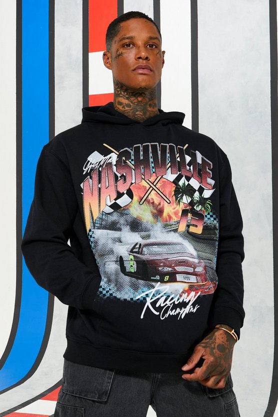 Oversize Hoodie mit Print