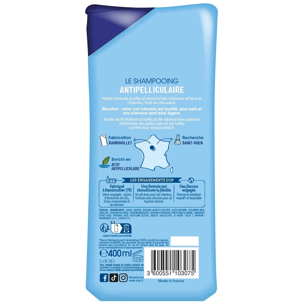 DOP DOP Classic Shampooing Très Doux Antipelliculaire