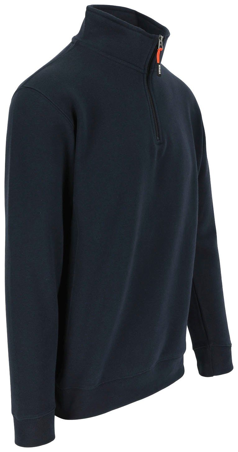 Herock Sweater Vigor Basic, mit Reißverschluss am Kragen, angenehmes Tragegefühl