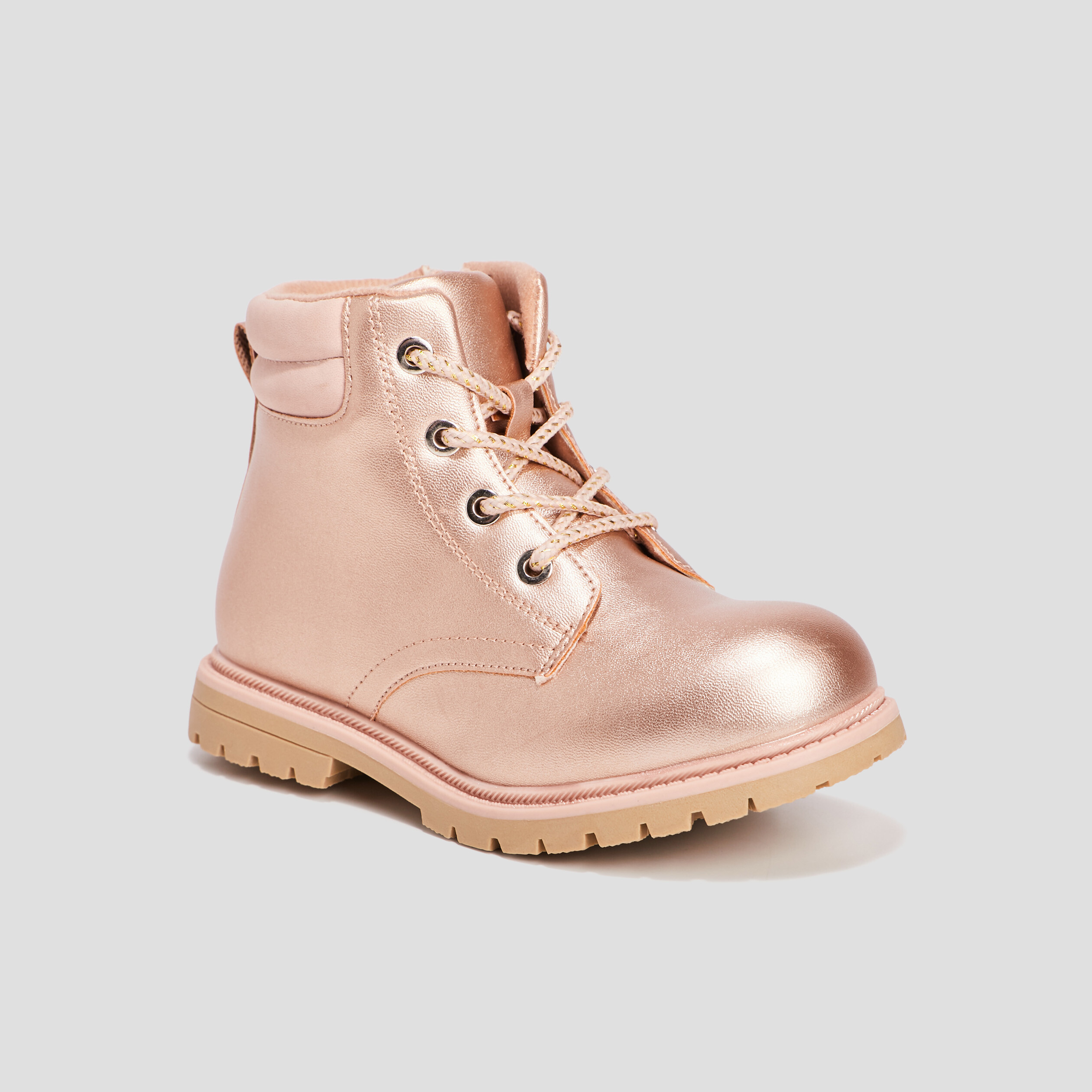 Bottines irisées rose champagne fille | La Halle