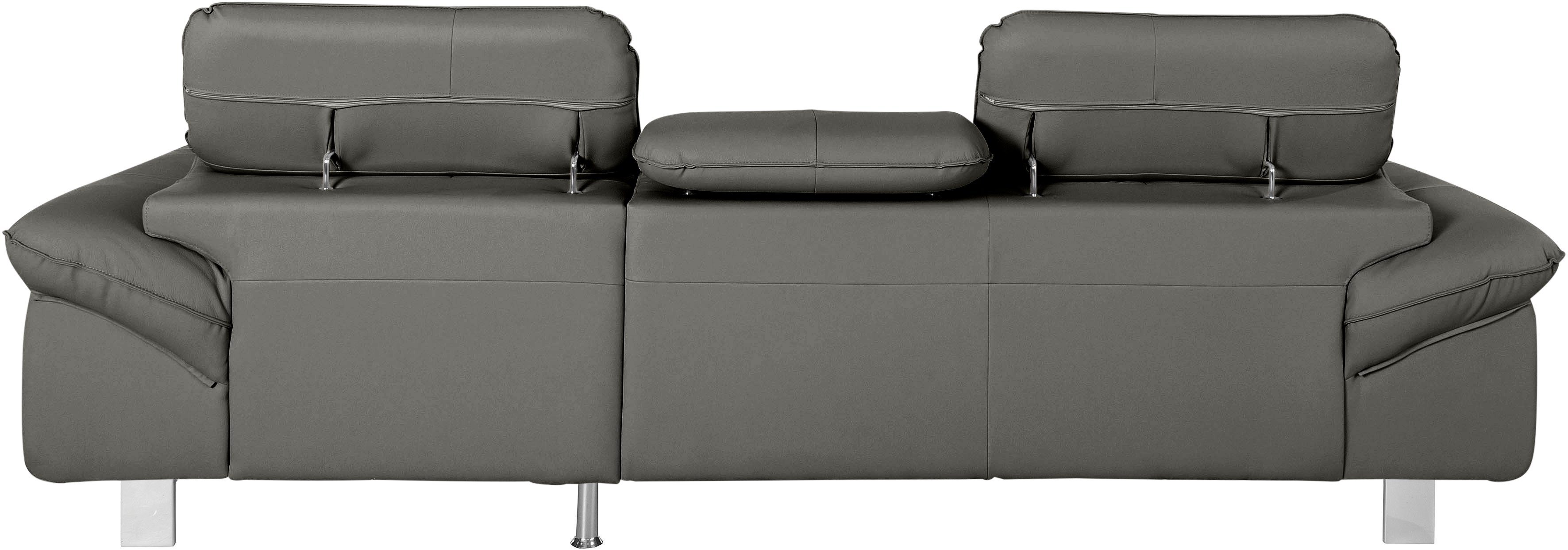 COTTA Ecksofa Driver, mit Kopfteilverstellung, wahlweise mit Bettfunktion