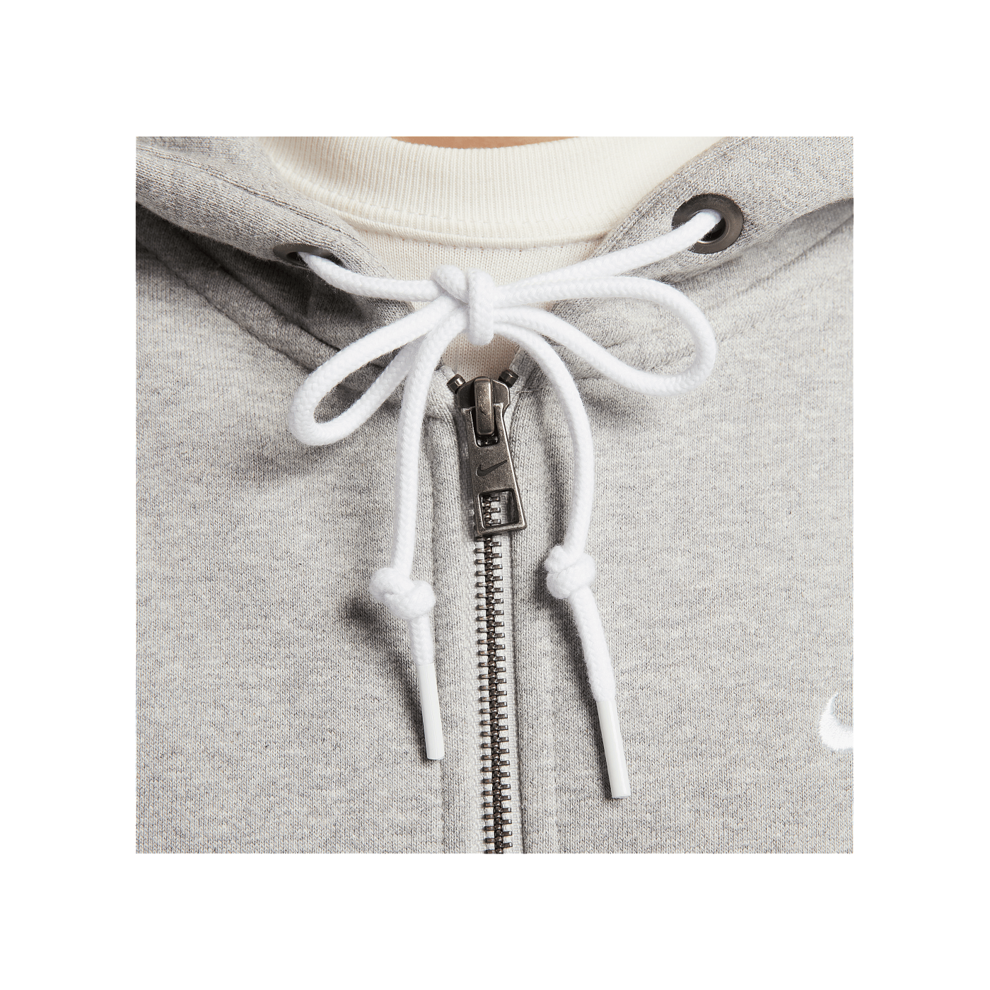 Nike Solo Swoosh Kapuzenjacke Grau F063
