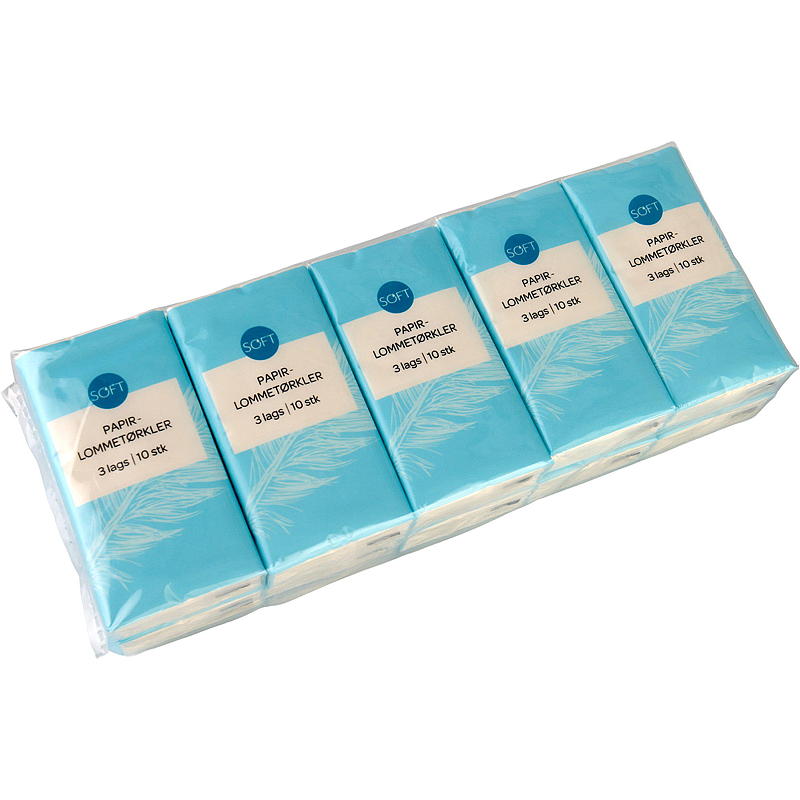 Soft Lommetørkle 10-pk soft