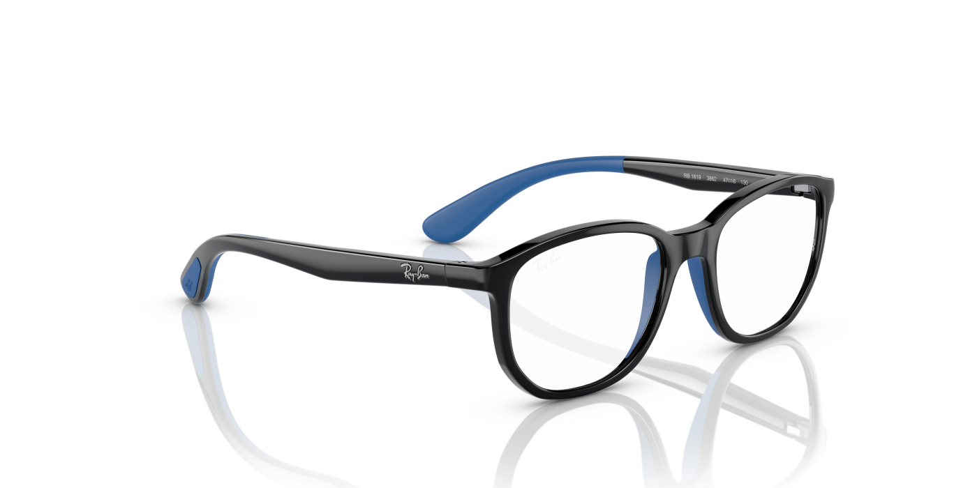 RB1619 OPTICS KIDS - Negru lucios pe albastru