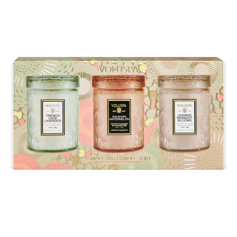 voluspa Japonica Spring HOME REFRESH Small Jar Trio Set Bougie