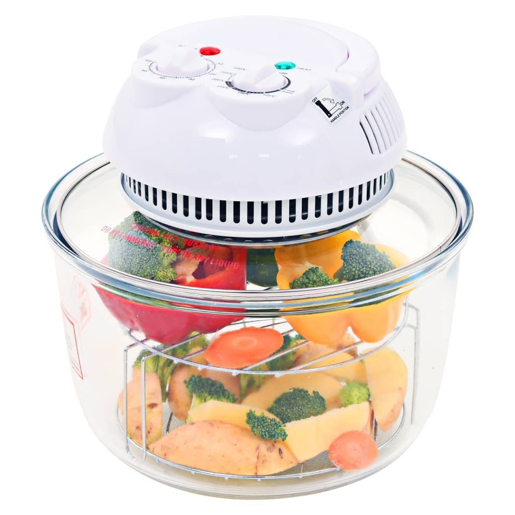 vidaXL Minibackofen Mini-Backofen Halogen-Konvektionsofen mit Erweiterungsring 800 W Minib