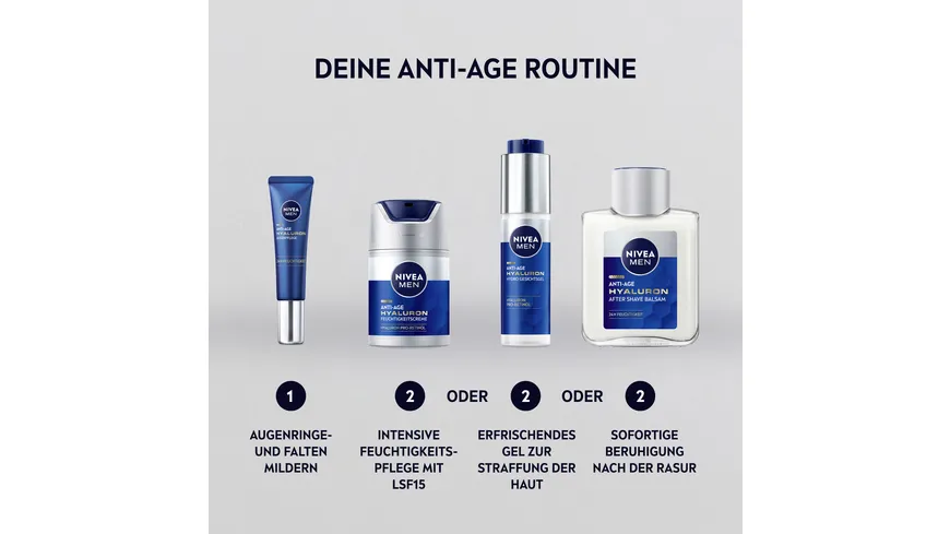 NIVEA MEN Anti Age Hyaluron Augencreme 15 ml