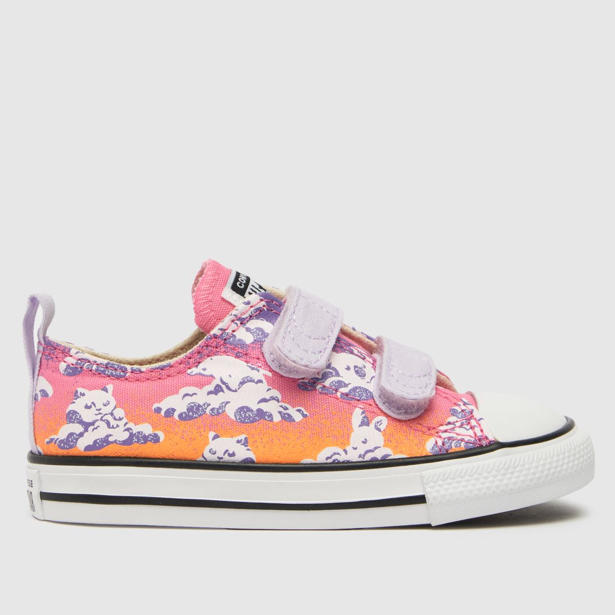 Converse rosa & lila all star lo 2v flickor småbarnsskor