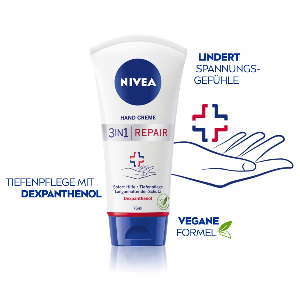 Handcreme 3in1 Repair, 75 ml