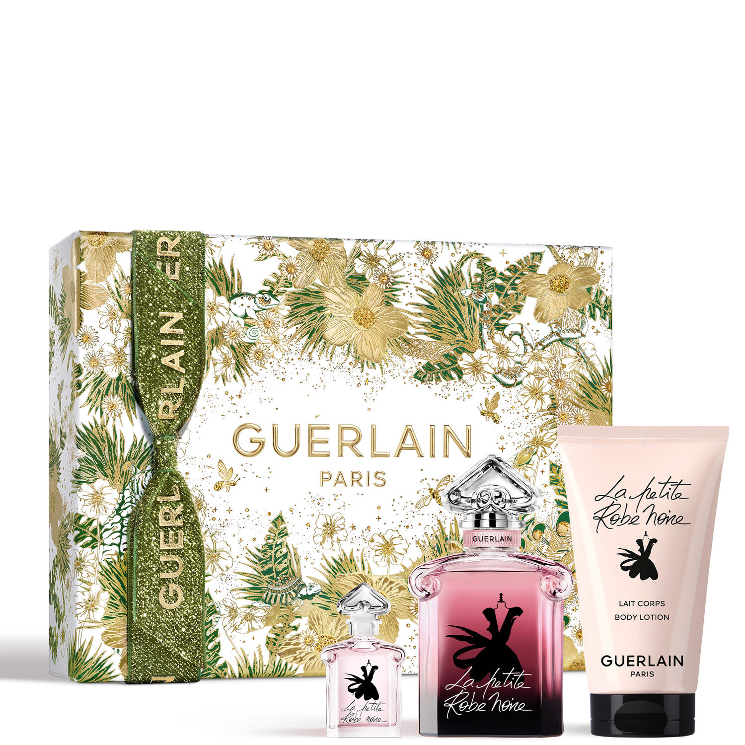 Guerlain LA PETITE ROBE NOIRE Coffret Eau de Parfum Intense 50ml et une Miniature 5ml + Lait Corps 75ml