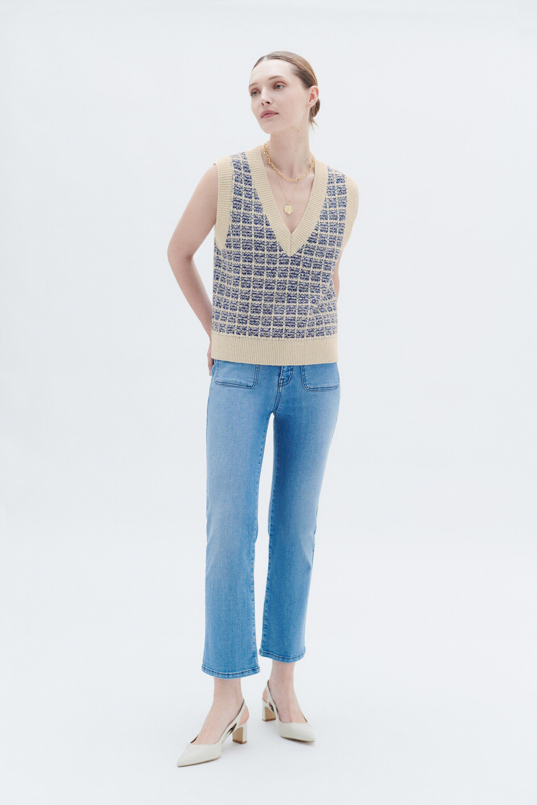 Pull maggie denim baby bleu femme