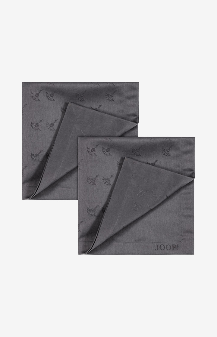 Serviette Faded Cornflower 2er Pack in Graphit - 2er Set, 50 x 50 cm - im JOOP!
