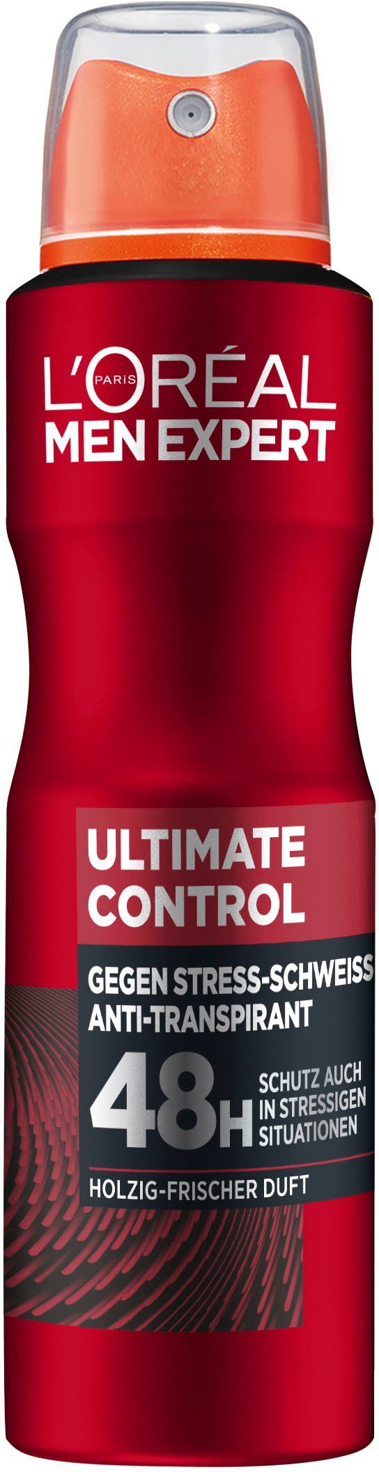 L'ORÉAL PARIS MEN EXPERT Deo-Spray Ultimate Control, schützt gegen verschiedene Schweiß-Arten