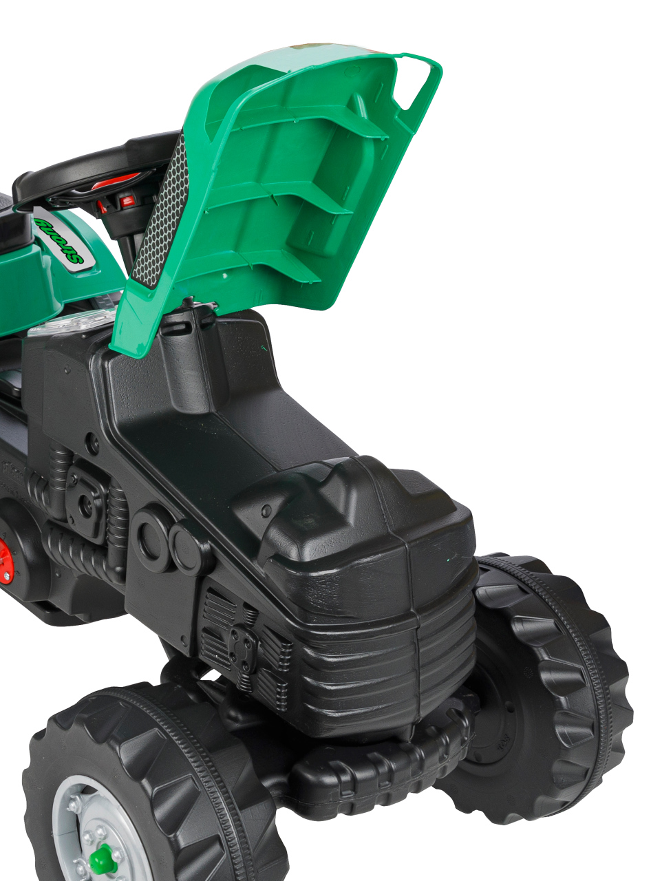 Jamara e.K. JAMARA Trettraktor mit Hänger Strong Bull grün