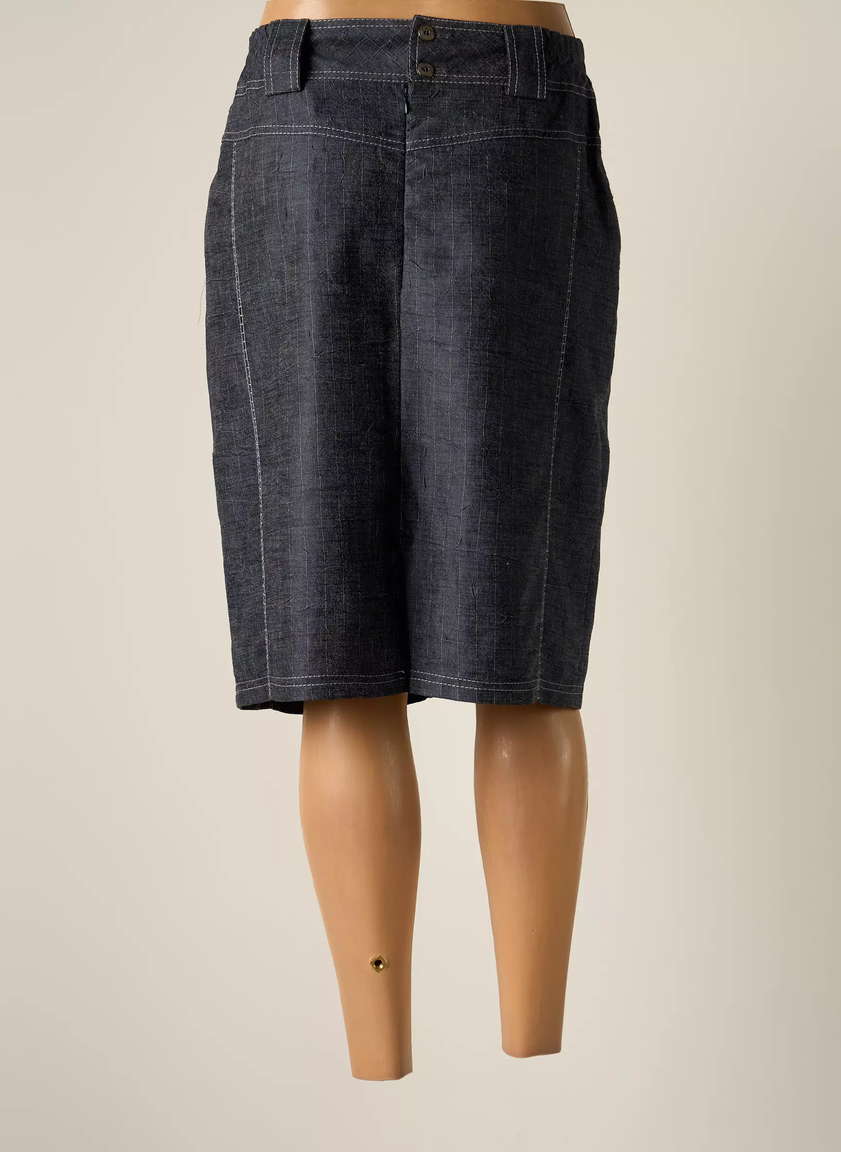 Jumfil Jupes Mi Longues Femme couleur gris