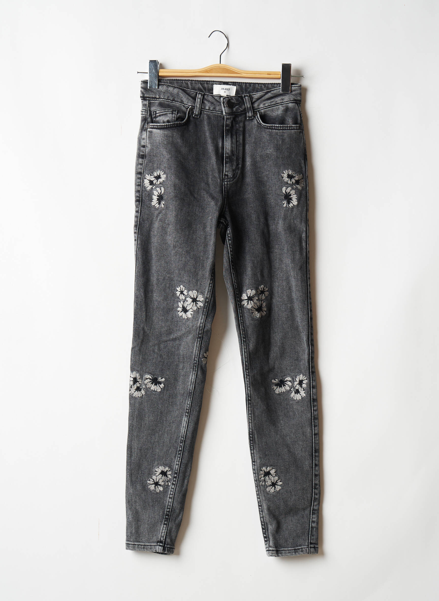 Object Jean Mom Femme couleur gris