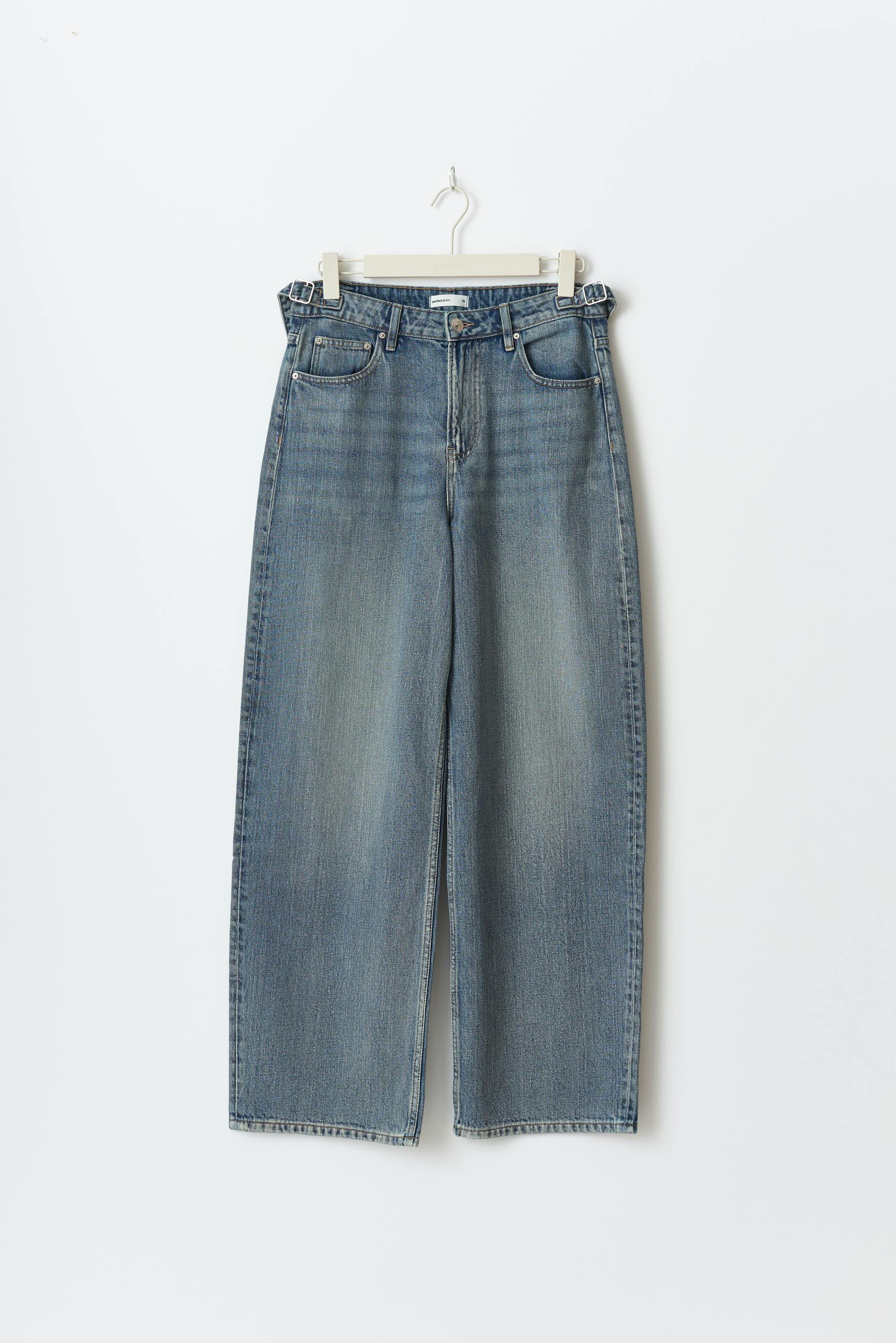 Adjustable waist jeans