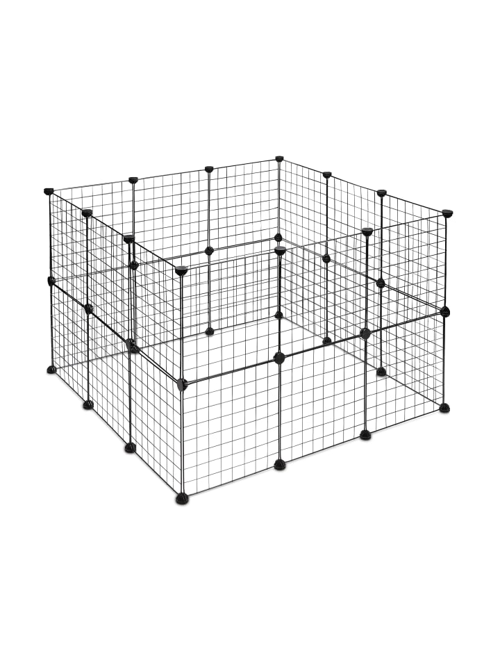 relaxdays Freilaufgehege in Schwarz - (B)100 x (H)72 x (T)110 cm günstig kaufen onesize
