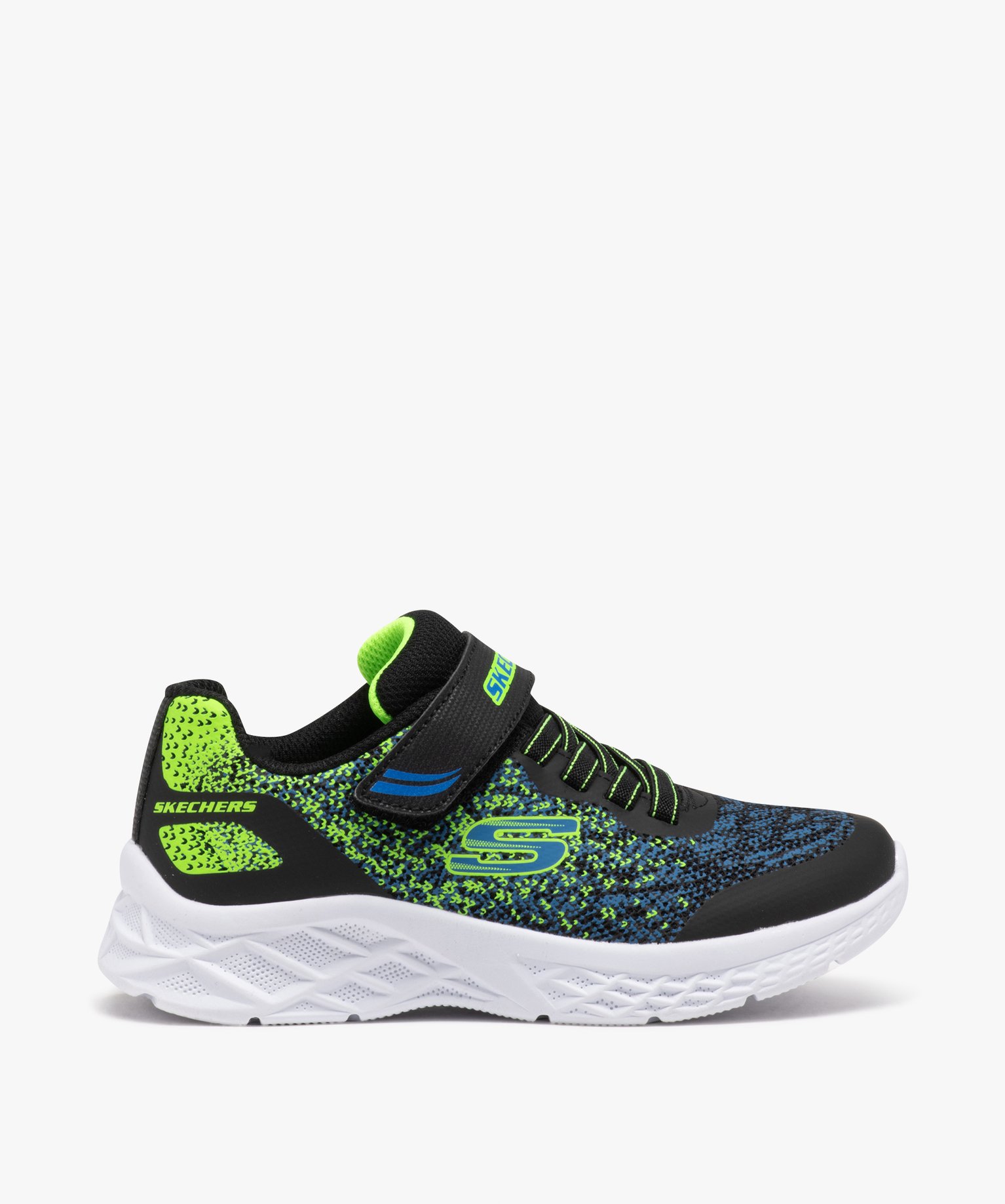 Baskets Garçons running à reliefs colorés - Skechers marine | GEMO