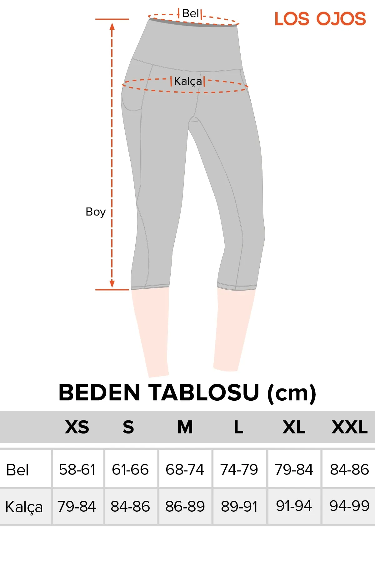LOS OJOS  Lavendelfarbene Capri-Leggings mit hoher Taille und glättenden Doppeltaschen unterhalb des Knies für Damen