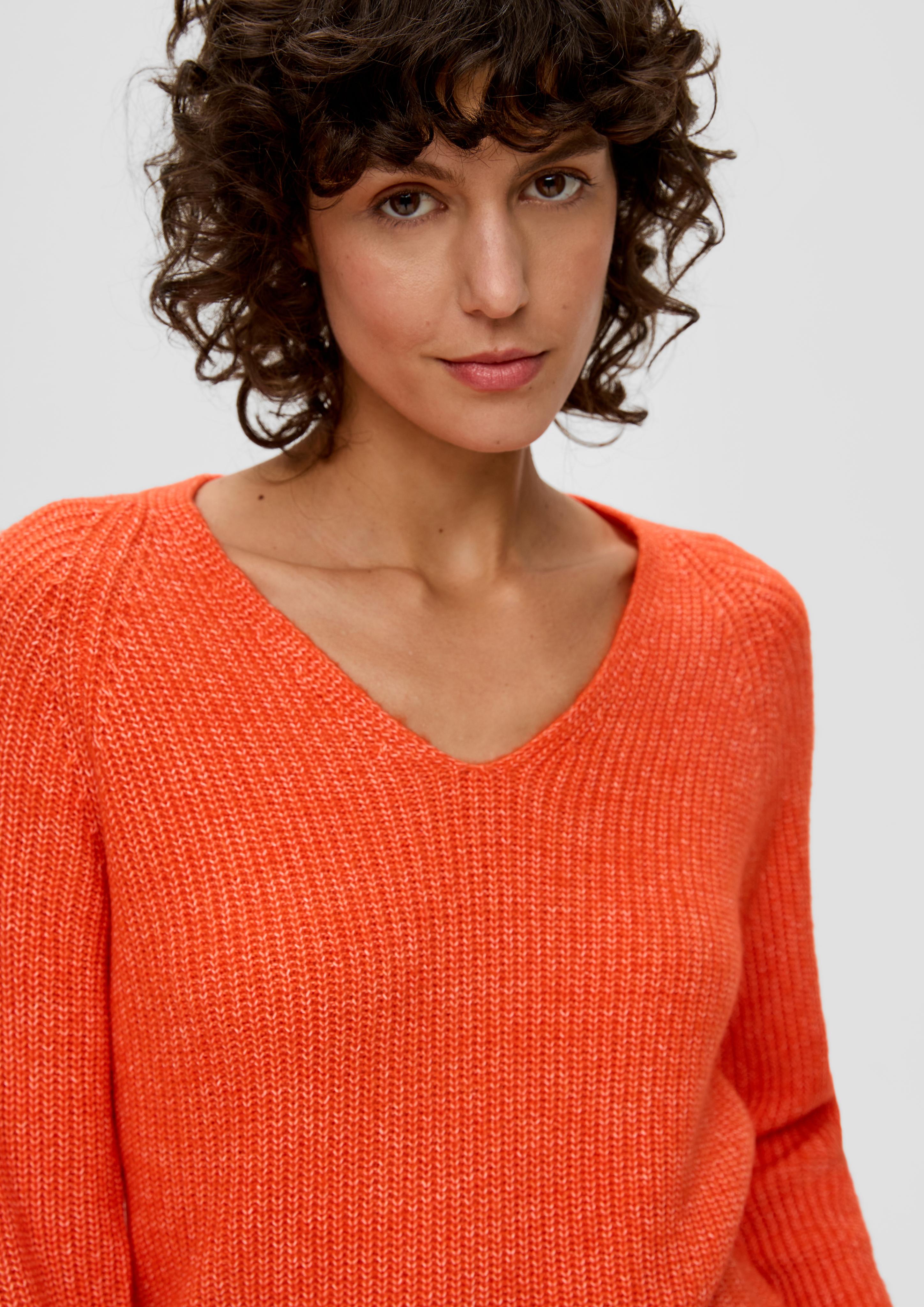 Strickpullover mit Rippstruktur  2137765-25W0