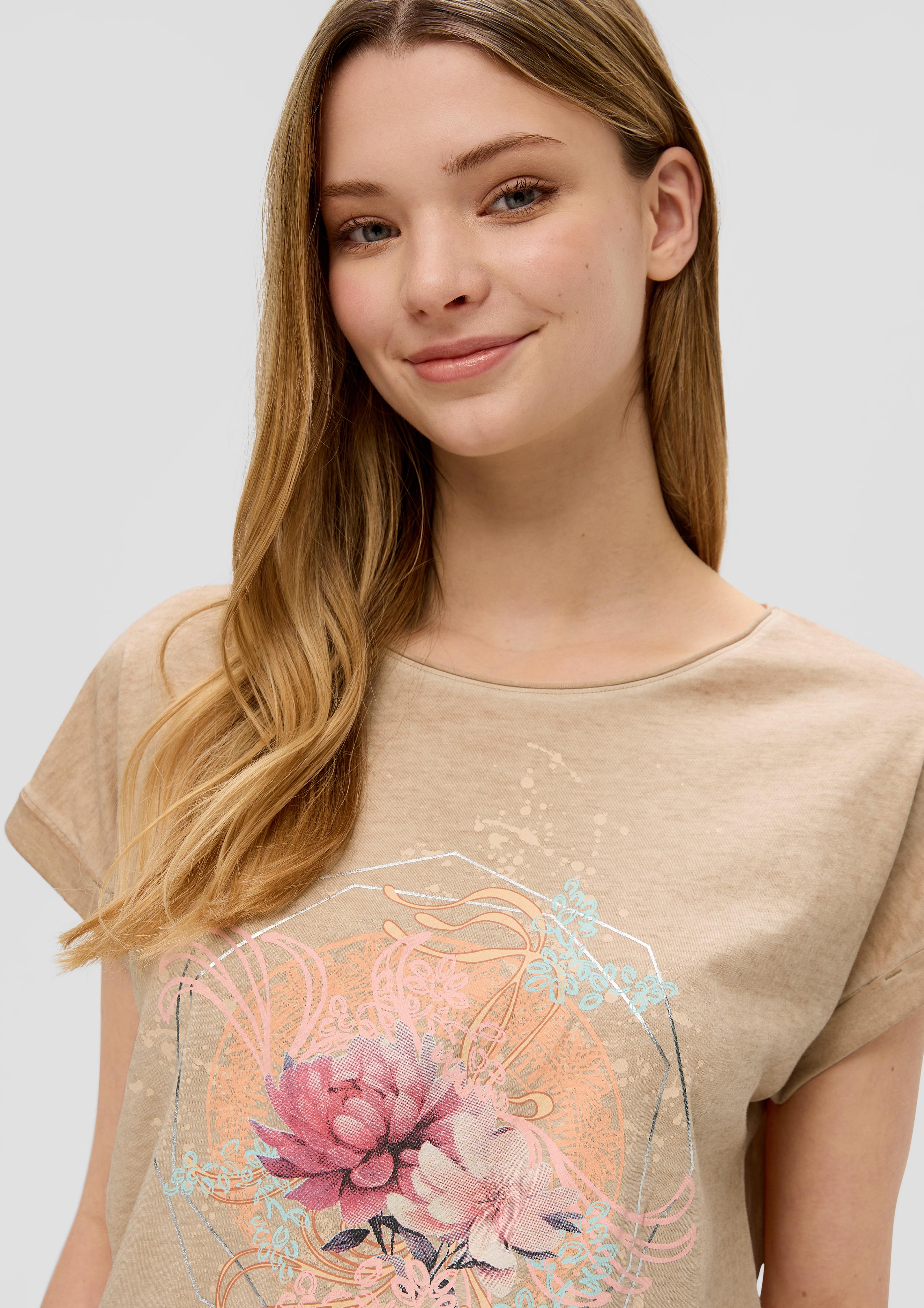 Weiches Baumwollshirt mit Frontprint  2151253-81D0