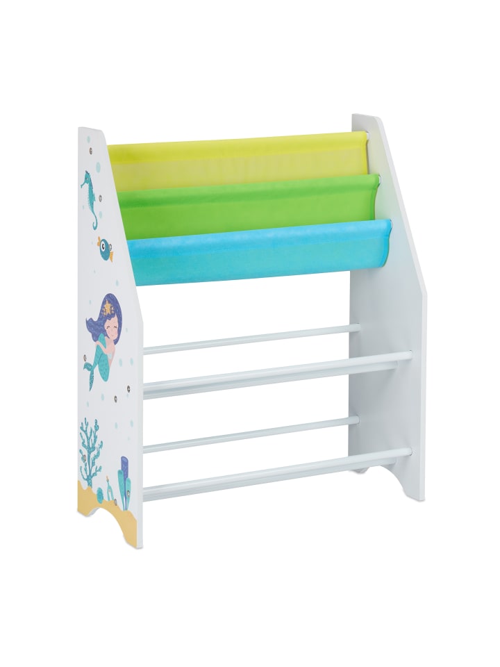relaxdays Kinderregal Meer in Bunt - (B)62 x (H)74 x (T)31,5 cm günstig kaufen onesize