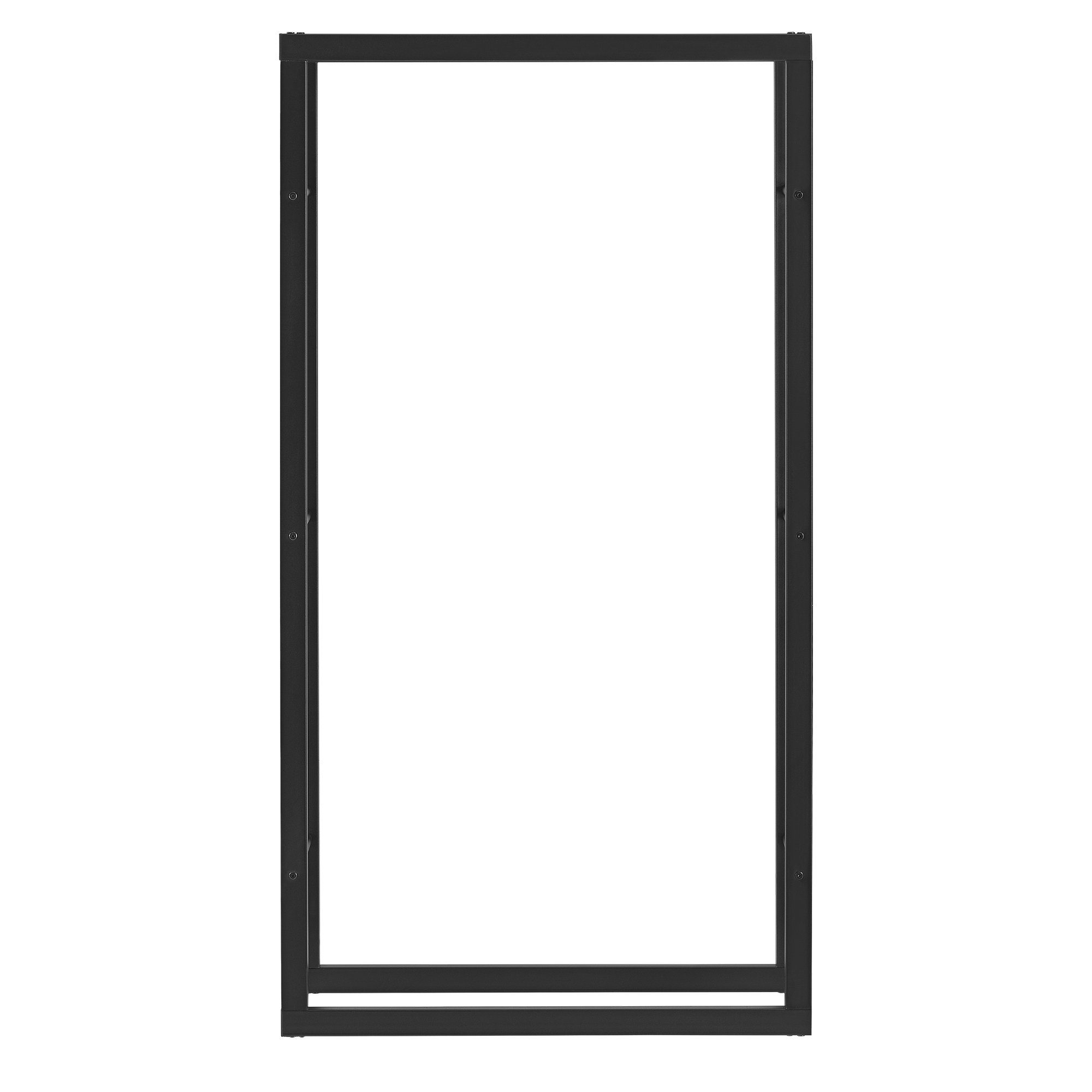 en.casa Kaminholzregal, BxTxH:80x25x150 cm, Kasan Brennholzhalter 80x150x25cm Stahl Schwarz