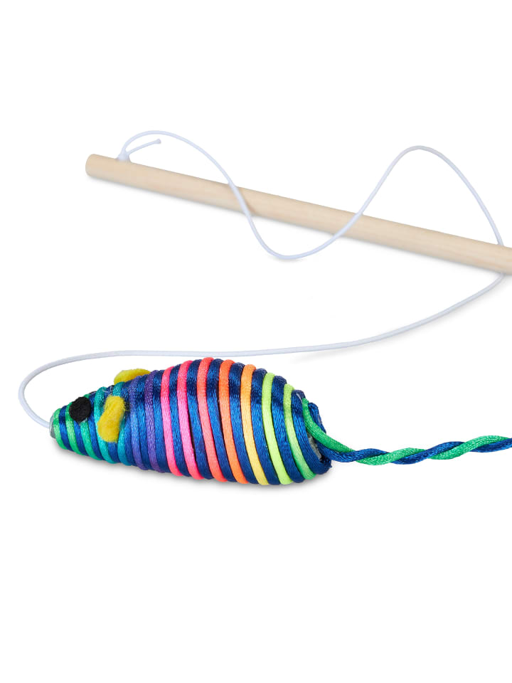 relaxdays 5 x Katzenangel in Bunt günstig kaufen onesize