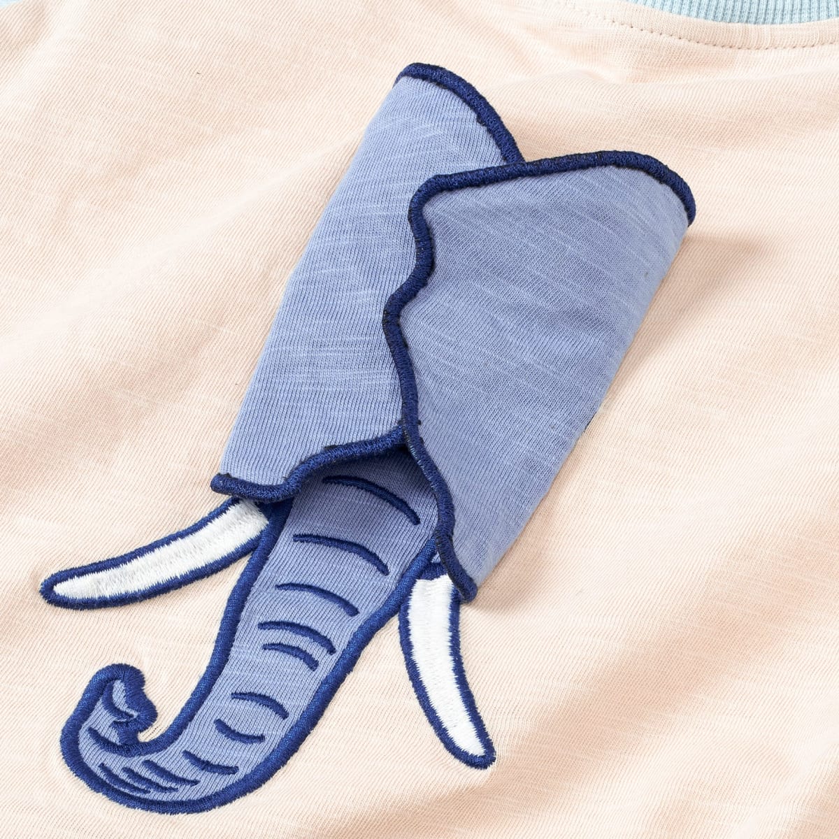 T-Shirt mit Elefanten-Motiv, beige, Gr. 104, 1 St