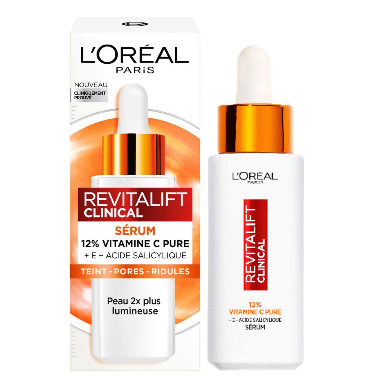 L'Oréal Paris Revitalift Clinical Sérum Vitamine C, Teint, Pores, Ridules