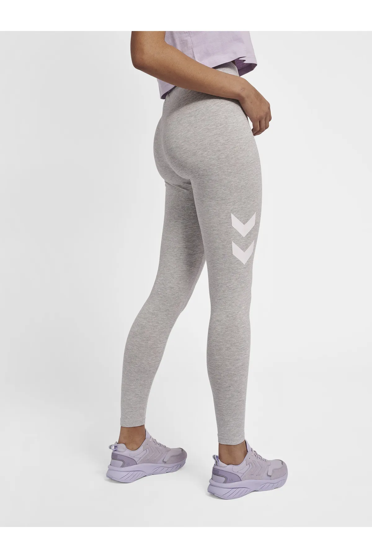 hummel  Sport-Leggings - Grau - Mittlerer Bund