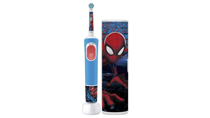 Oral-B Elektrische Zahnbürste Vitality Pro 103 Kids Spiderman mit Reiseetui, 1Stück