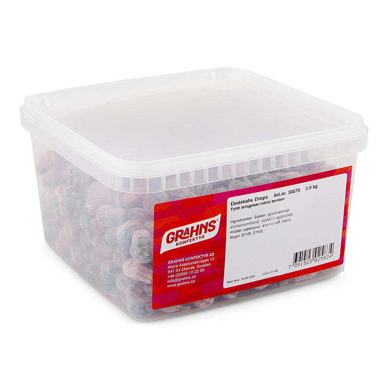 KnallGodt Bringebær/lakris 2 kg