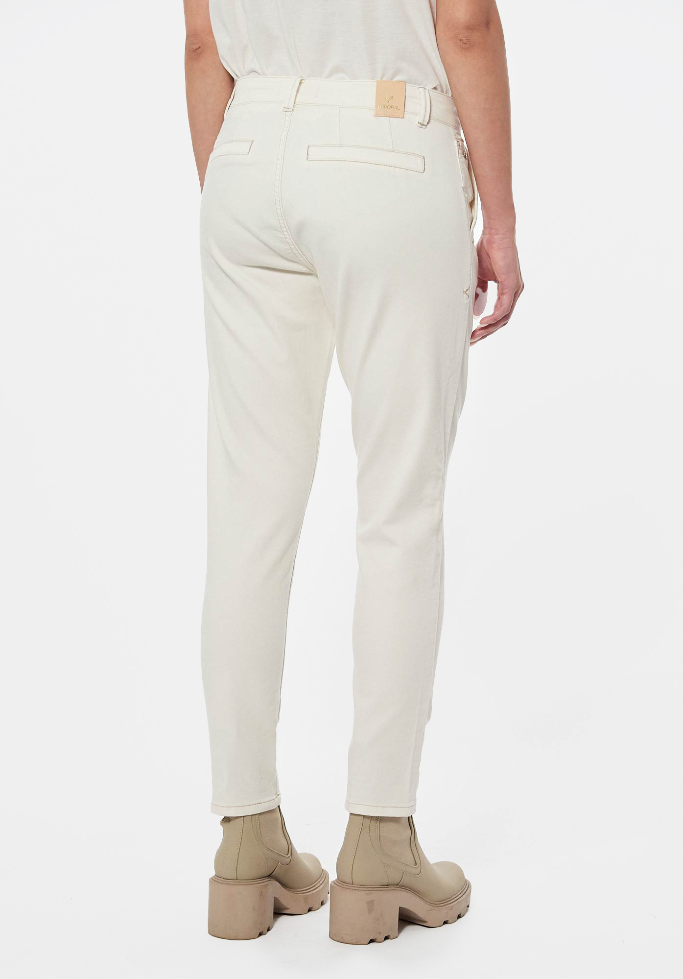 VIWIX  Jean blanc boy slim Femme