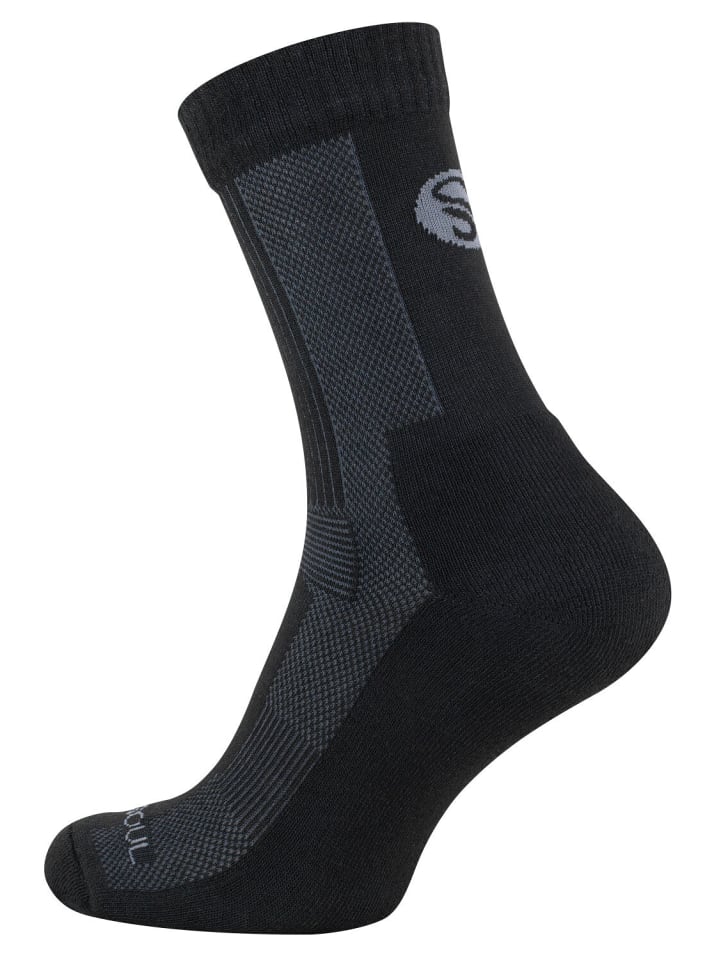 Stark Soul® Merino Outdoor Trekking Socken in schwarz günstig kaufen