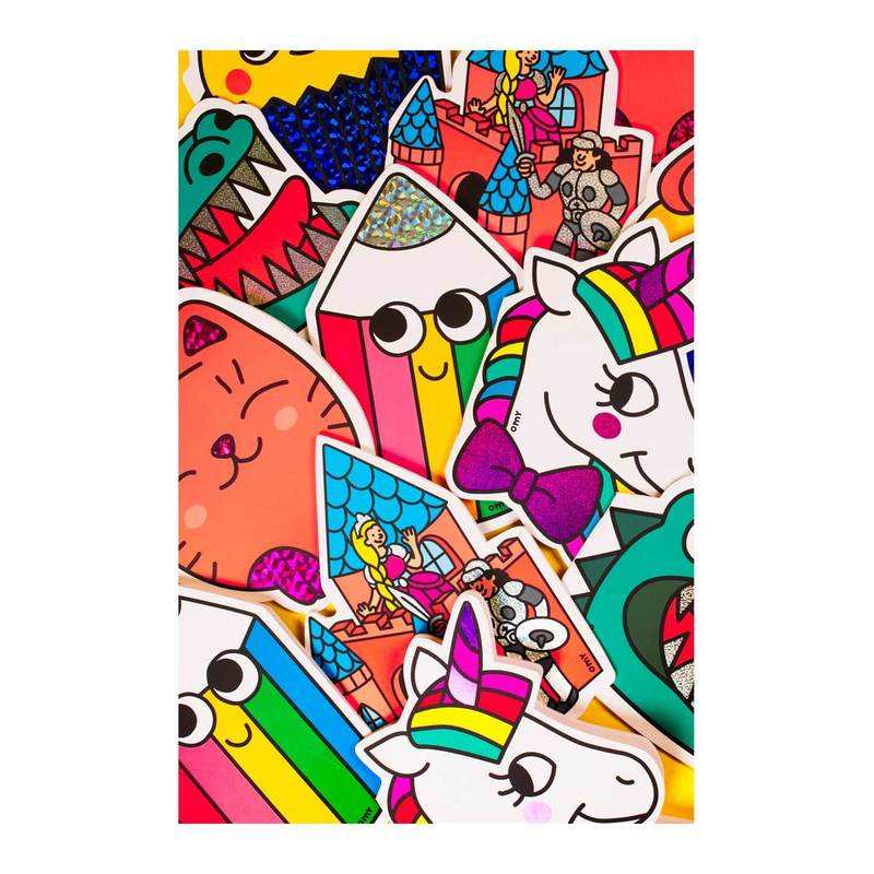 Cahier stickers, dino - OMY